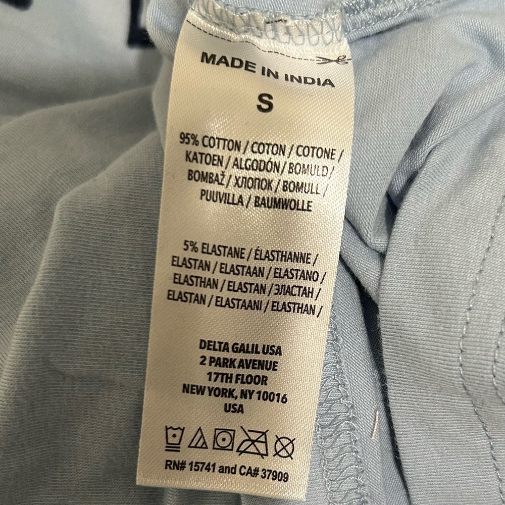 Ted Baker Pale Blue Logo Short Sleeve Tee Men’s Size Small - Picture 5 of 5
